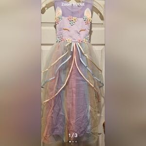 Girls Unicorn Princess Dress